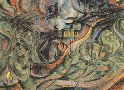 Umberto Boccioni State of Mind II The Farewells (mk09) china oil painting image